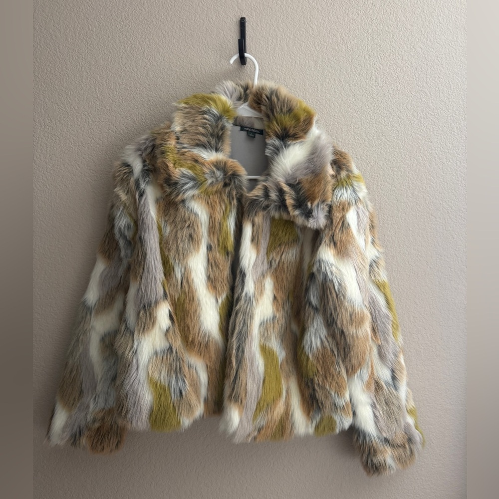 Wild Fable Multicolor Faux Fur Jacket